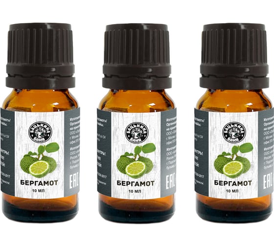 Изображение товара Эфирное масло Бацькина баня Бергамот 3 шт. натуральные аромамасла для бани 16002-3-набор-ВИ
