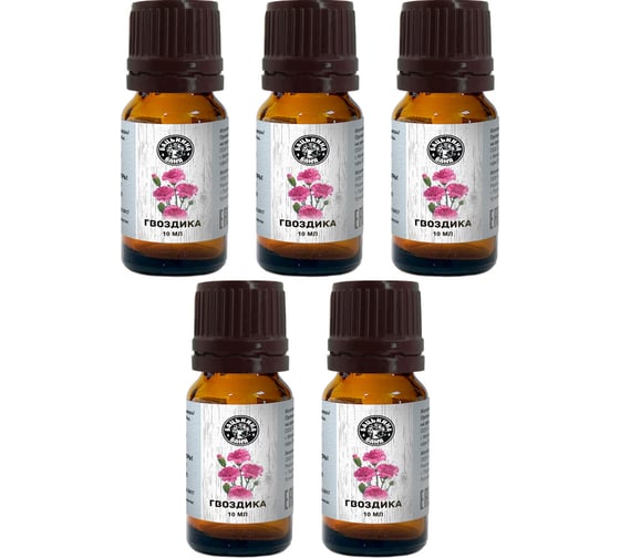 Изображение товара Эфирное масло Бацькина баня Гвоздика 5 шт. натуральные аромамасла для бани 16003-5-набор-ВИ