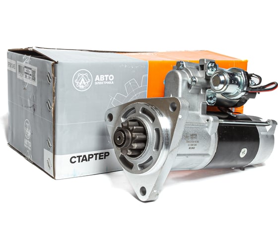 Изображение товара Стартер МАЗ, МТЗ, АМКОДОР дв. Д-260 ЕВРО-2, 3 24В, 8,1 кВт АВТОЭЛЕКТРИКА 5404.3708-10 02.3066