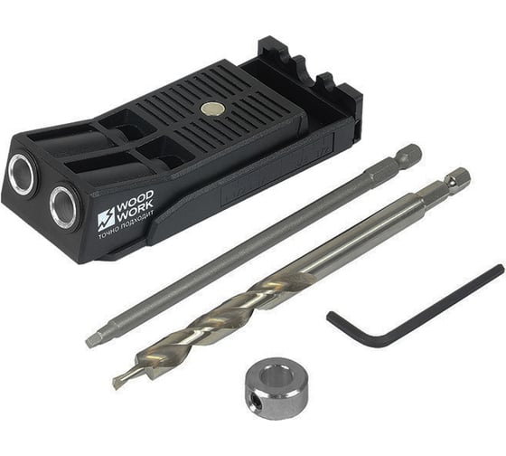 Изображение товара Кондуктор на 2 гильзы для соединений под углом Pocket-Hole WOODWORK PHJ-02