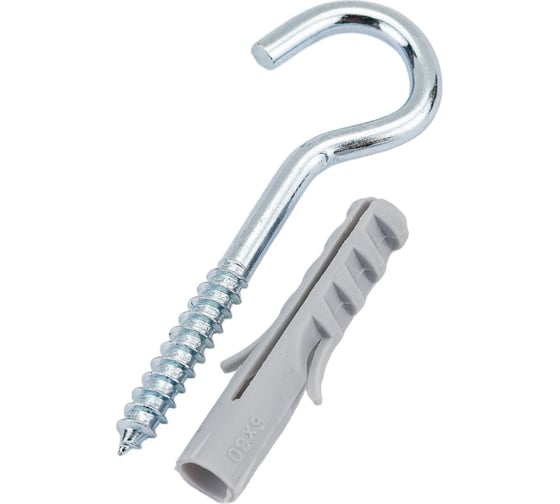 Изображение товара Дюбель с полукольцом Госкреп 6мм 6 шт. 4-0013540