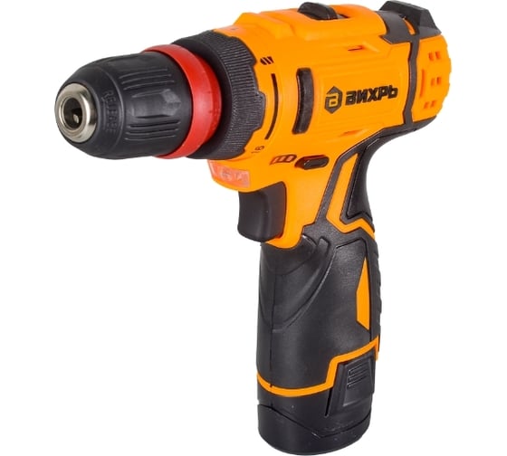 Изображение товара Аккумуляторная дрель-шуруповерт Вихрь ДА-12Л-2КC, 2.0 А/ч 72/14/33