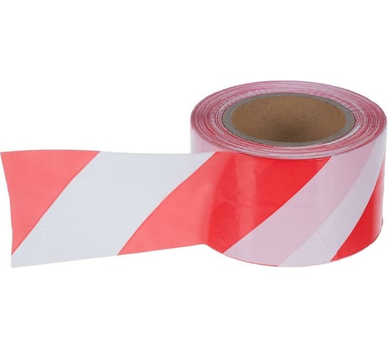 Изображение товара Оградительная лента INTERFIX бело-красная, 50 мм, 1 шт. 30160