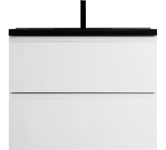 Изображение товара Подвесная база под раковину Art&Max с двумя выкатными ящиками, белый глянец AM-Bianchi-750-2C-SO-BL