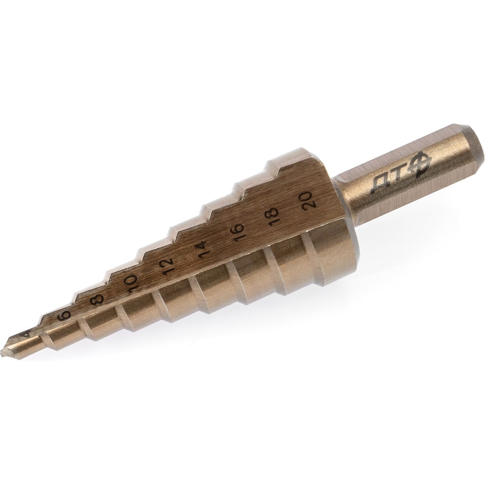 Изображение товара Сверло ступенчатое по металлу 9 ступеней Ø4-20 мм Дело Техники 216204