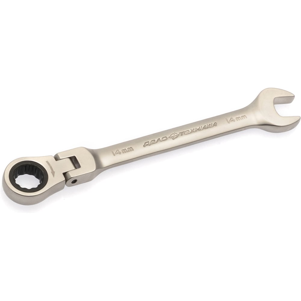 Изображение товара Комбинированный трещоточный ключ 15 мм с шарниром ДТ 100/5 Дело Техники