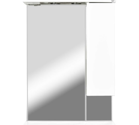 Изображение товара Зеркальный шкаф с подсветкой Toppus VELOUR 60 белый, правый 2911.014