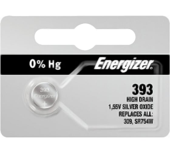 Изображение товара Батарейка Energizer 393MZ.Z2 Silver Oxide 1,5V 7638900998009
