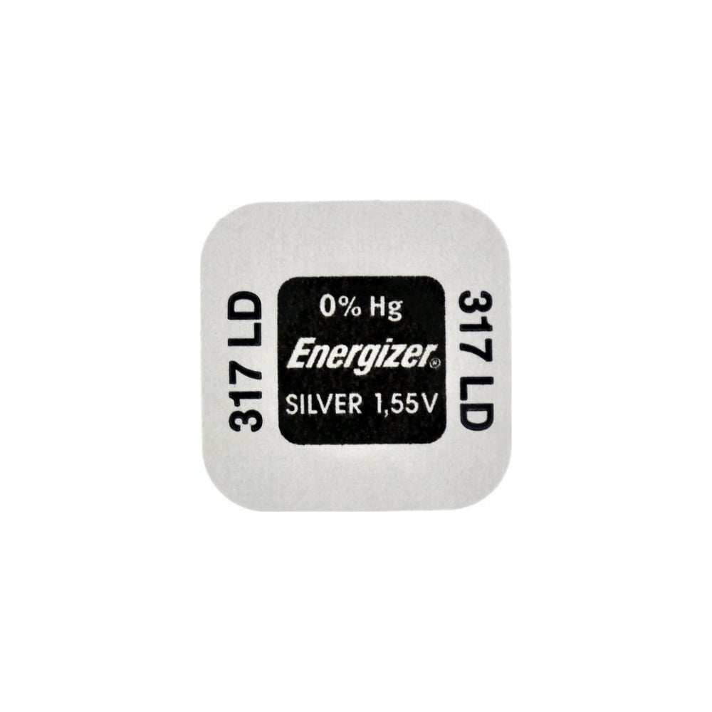 Изображение товара Батарейка Energizer Silver Oxide 317 1 шт/бл 7638900998702