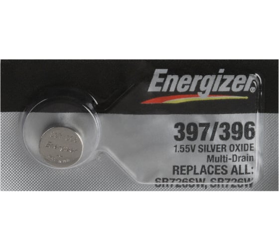 Изображение товара Батарейка Energizer Silver Oxide 397/396 1 шт/бл 7638900950014