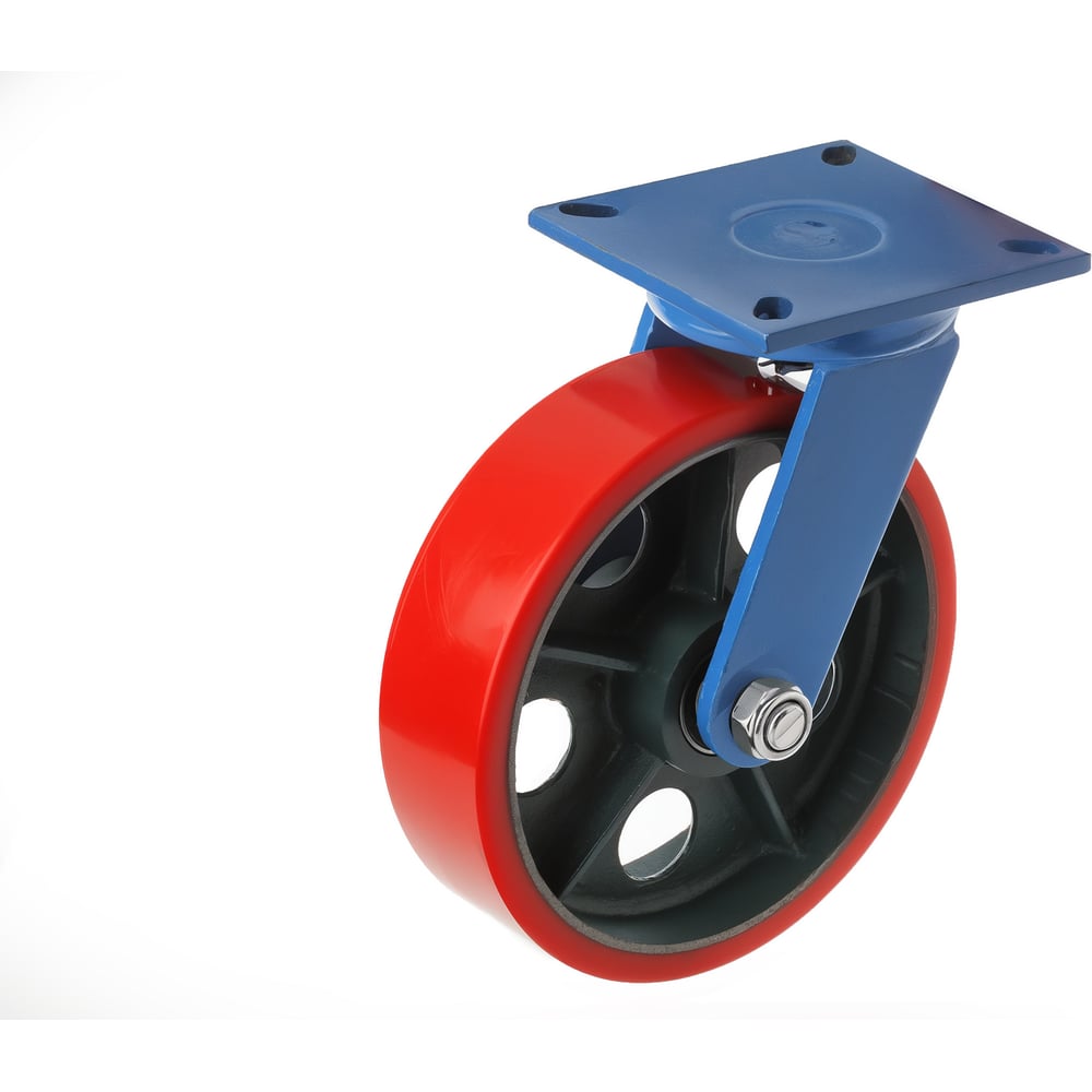 Сверхбольшегрузное полиуретановое поворотное колесо А5 колесо полиуретановое palisad 3 00 8 длина оси 90мм подшипник 20мм 68976
