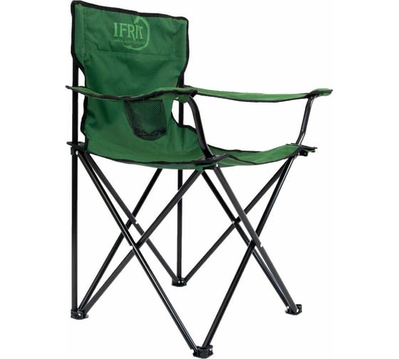 Изображение товара Кресло с подстаканником Ifrit Gerion сталь, 600D oxford, зеленый МКТ-994 4630086587551