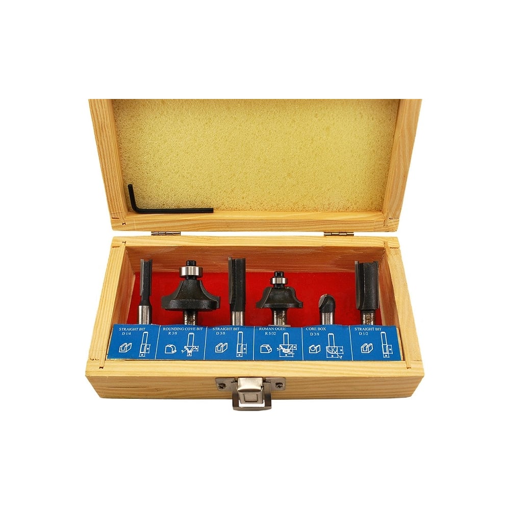 Набор фрез по дереву TORGWIN