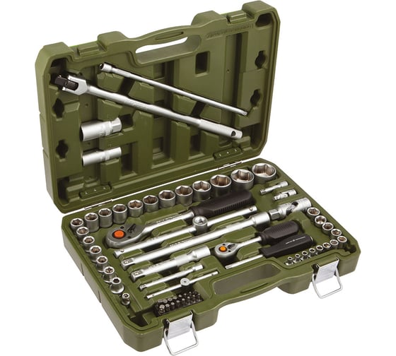 Изображение товара Набор Дело Техники головок и принадлежностей 1/4", 1/2"; 62предм. 620762