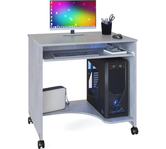 Изображение товара Компьютерный стол СОКОЛ КСТ-15 бетон 00-00011525