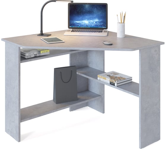 Изображение товара Компьютерный стол СОКОЛ КСТ-02 бетон 00-00011524