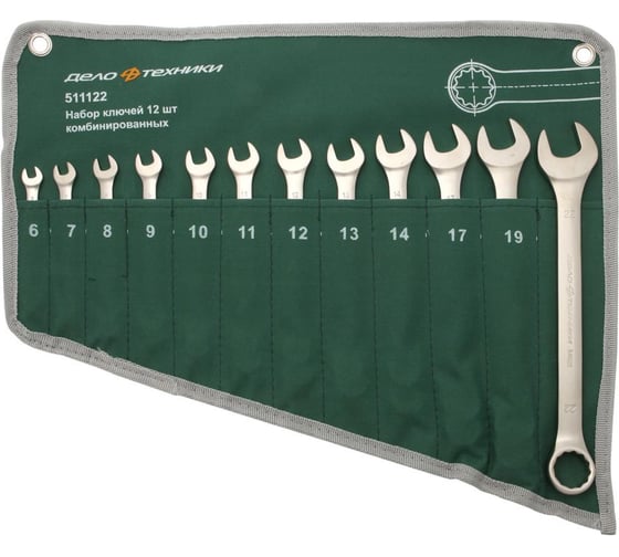 Изображение товара Набор ключей Дело Техники комбинированных 12 шт, планшет тетрон. 511122
