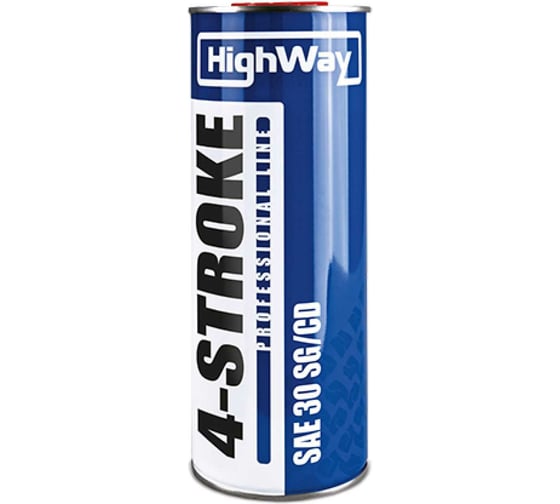Изображение товара Масло моторное минеральное 4T SAE 30 1 л HighWay 10013