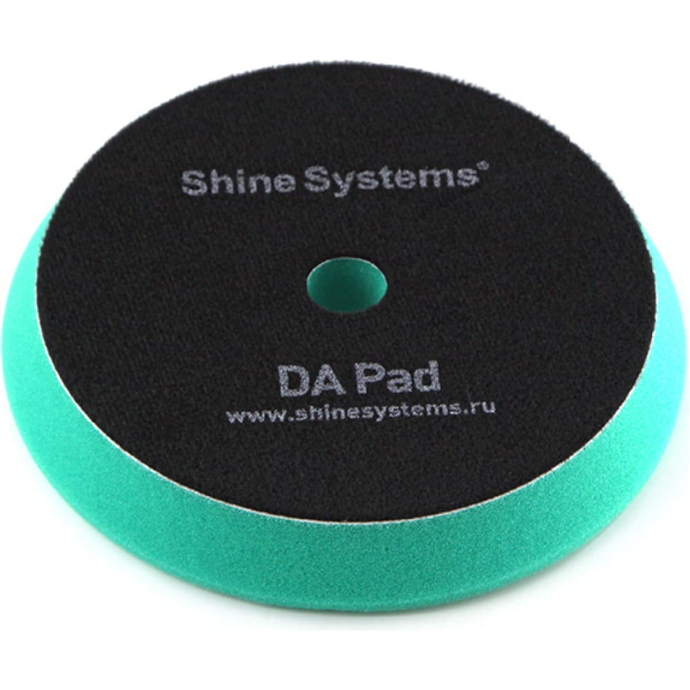 Экстра твердый полировальный круг Shine systems кошелек отдел на липучке зеленый