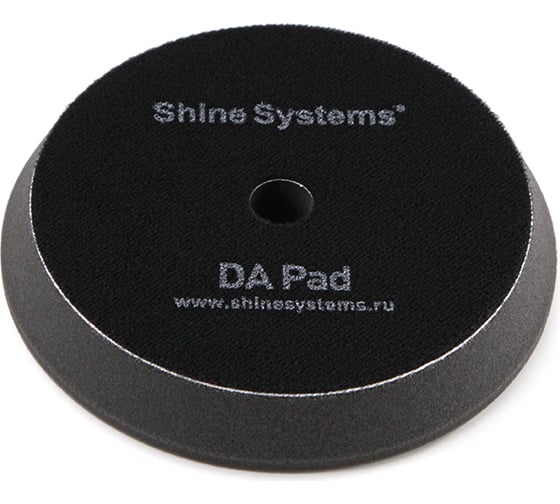 Изображение товара Полировальный круг ультрамягкий DA Foam Pad Black 155 мм, черный Shine systems SS553