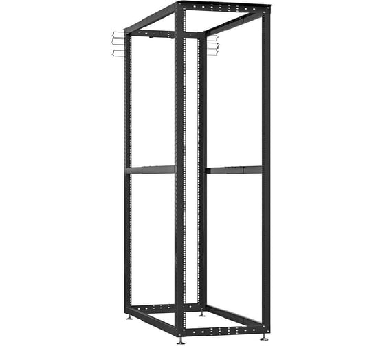 Изображение товара Открытая двухрамная стойка SYSMATRIX 32U, 19"/21"/23", глубина 800мм/1000мм, черный (RAL 9004) DR 0032.900 PROF