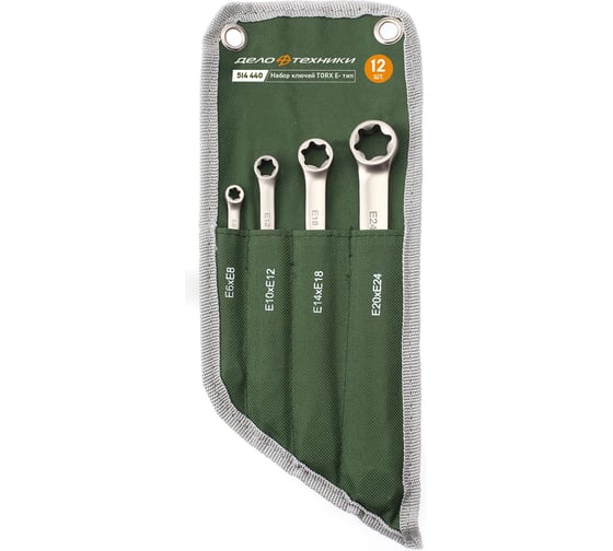 Изображение товара Набор ключей Дело Техники накидных TORX 4шт. 514440