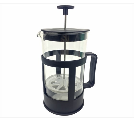 Изображение товара Френч-пресс Кошкин Дом пластик, стекло, 800 мл, черный 50-02-080