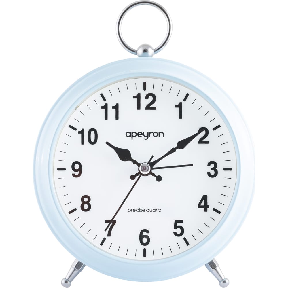 Бесшумные часы-будильник Apeyron часы будильник механические tfa