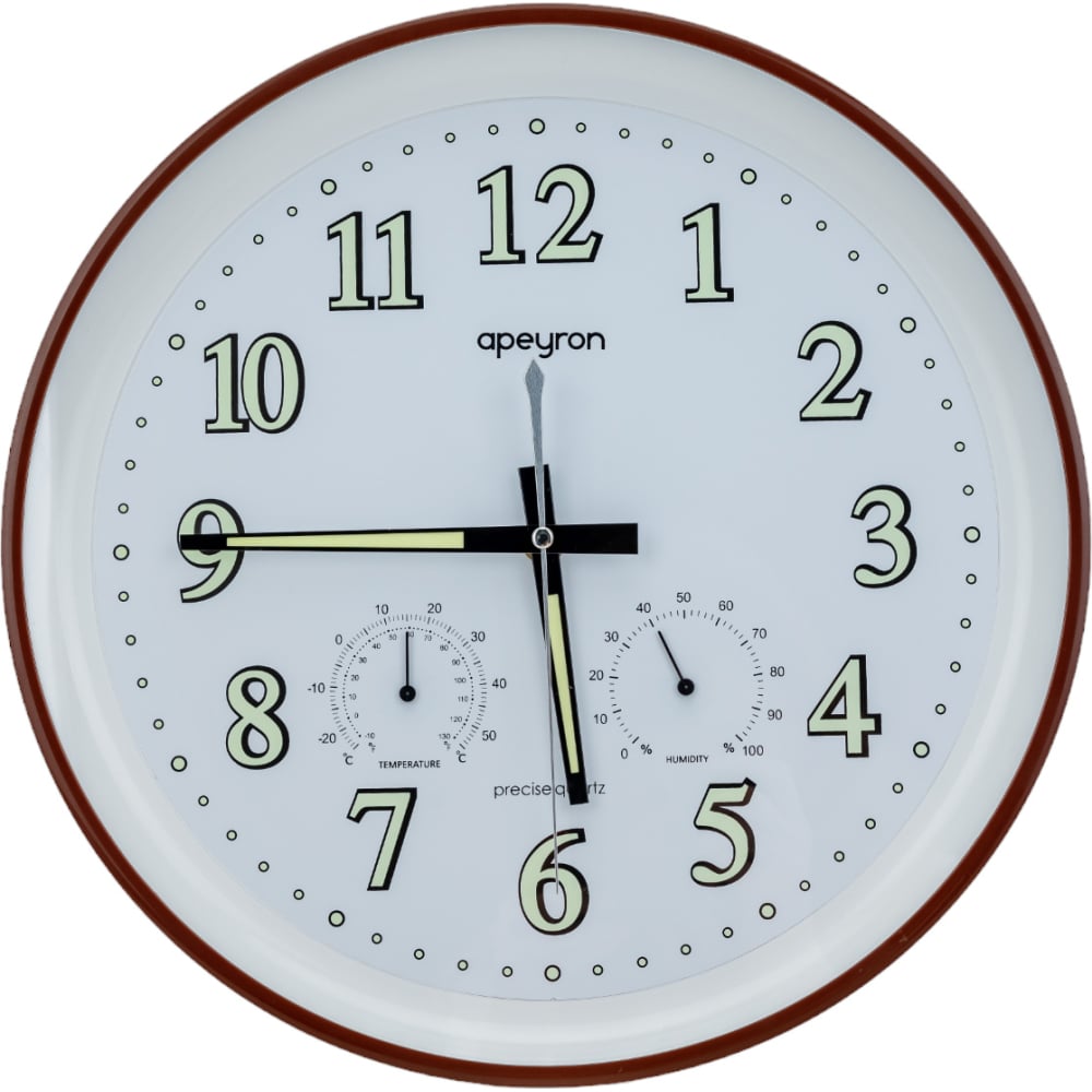 Круглые настенные часы Apeyron часы настенные романс ⌀30 5 см коричневый