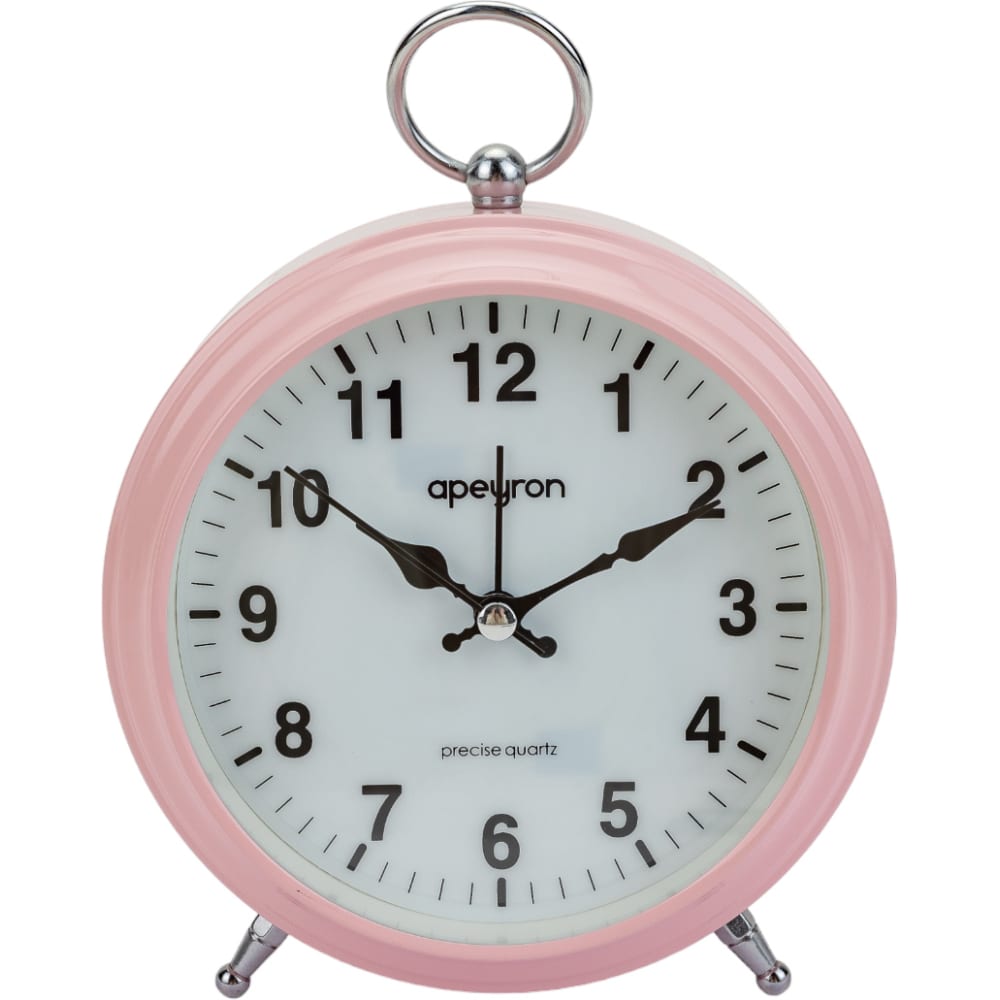 Бесшумные часы-будильник Apeyron будильник настольные часы классика d 15 см