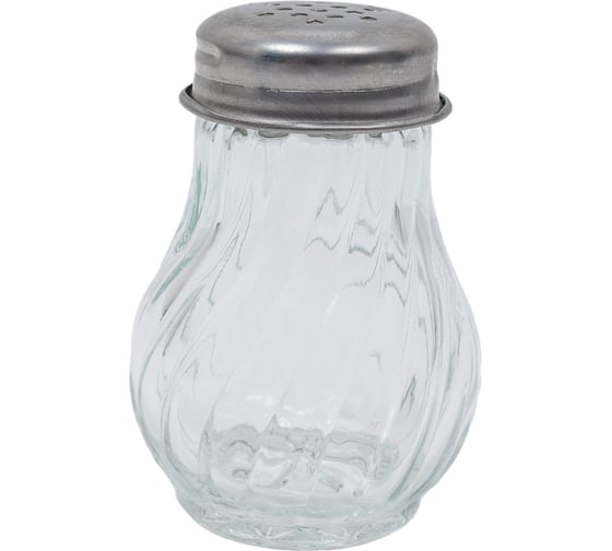 Изображение товара Стеклянная солонка Кошкин Дом, металлическая крышка, 7 см 50-12-000