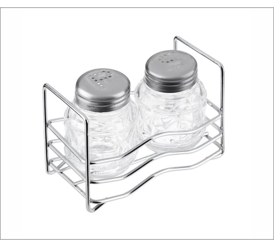 Изображение товара Набор Кошкин Дом соль, перец, на подставке, 6 см 50-12-003