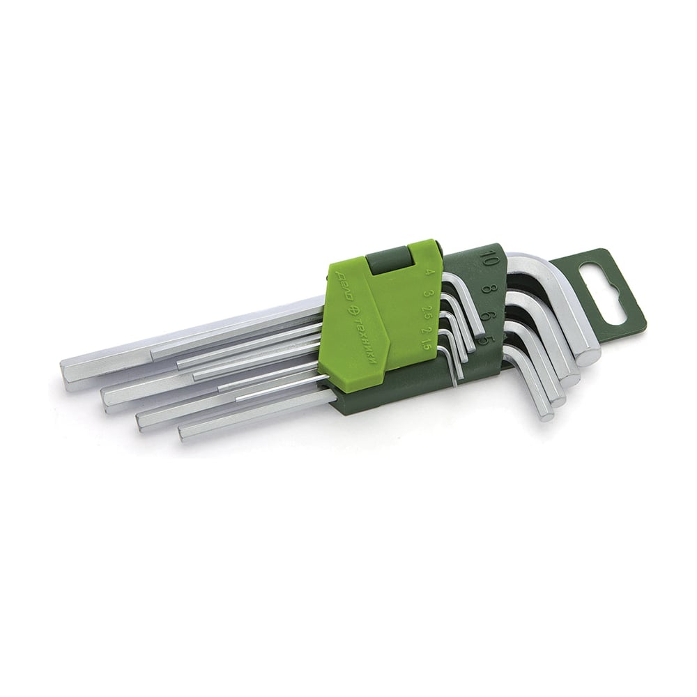 Изображение товара Набор шестигранных ключей 9 шт ДТ/40 профессиональный CrV никелированные угловые