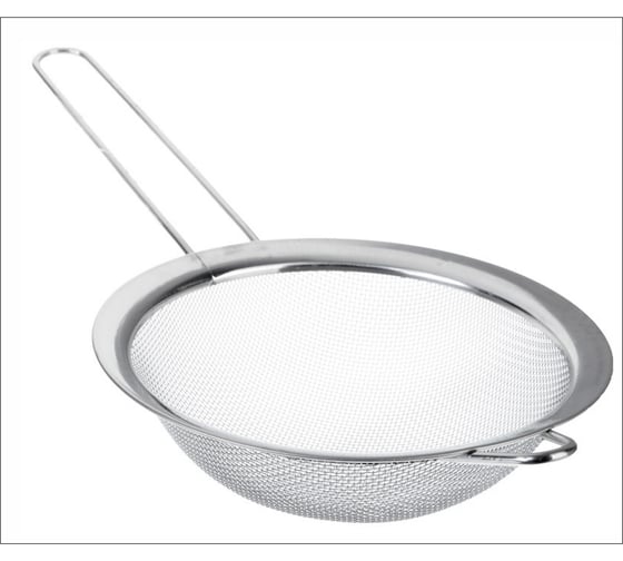 Изображение товара Сито с ободом и ручкой Кошкин Дом 14 см, нержавеющая сталь 50-14-114