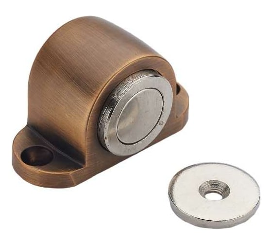 Изображение товара Напольный магнитный дверной упор MSM коричневый SM1 BR