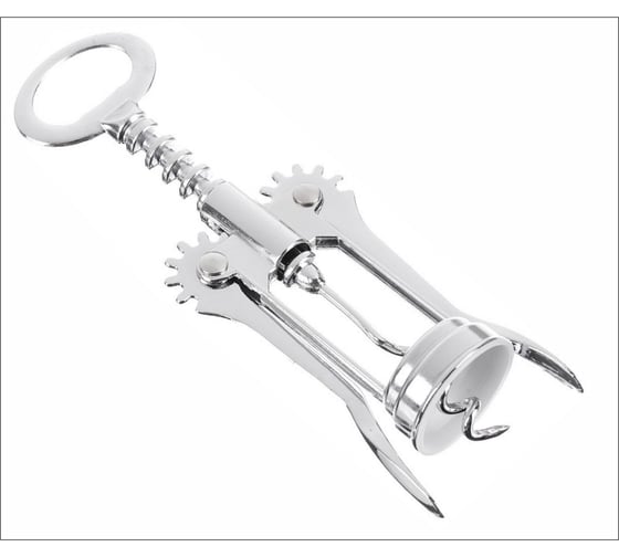 Изображение товара Двуручный штопор Кошкин Дом 15 см, металл, хром 50-12-014