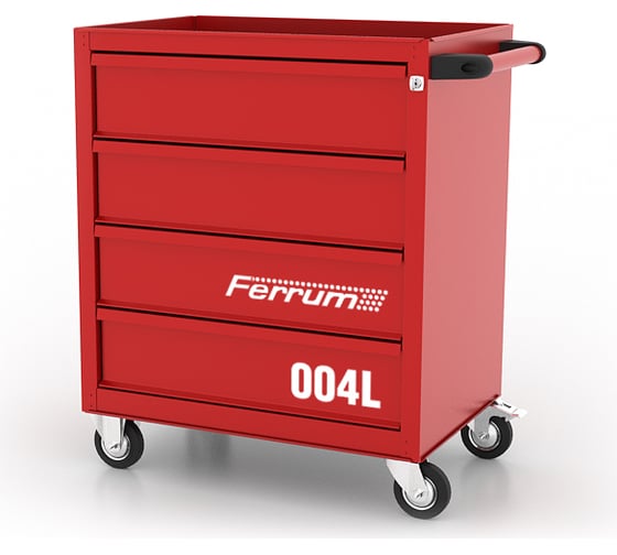 Изображение товара Тележка инструментальная FERRUM с 4 ящиками 02.004L-3000
