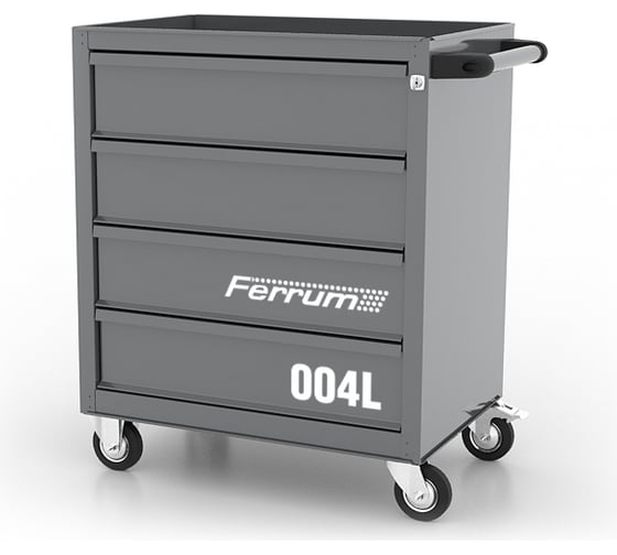 Изображение товара Тележка инструментальная FERRUM с 4 ящиками 02.004L-9007
