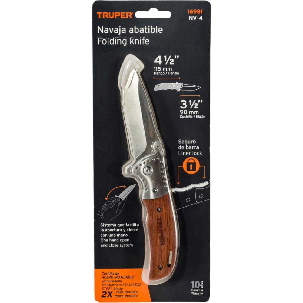 Складной нож Truper
