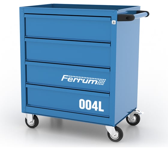 Изображение товара Тележка инструментальная FERRUM с 4 ящиками 02.004L-5015