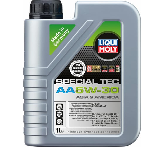 Изображение товара Моторное масло LIQUI MOLY Special Tec AA НС-синтетическое, 5W-30, SP, GF-6A, 1 л 7615
