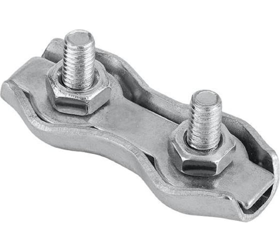 Изображение товара Двойной зажим для троса Промрукав D 4 мм, Duplex, 100 шт. PR08.3889