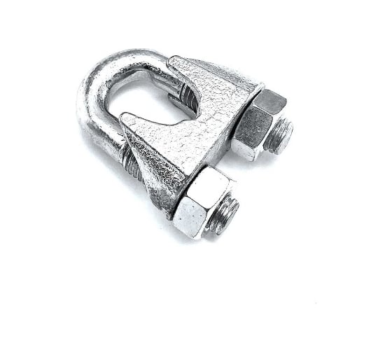 Изображение товара Одинарный зажим для троса Промрукав D 6 мм, тип "Слоник", DIN 741, 100 шт. PR08.3894