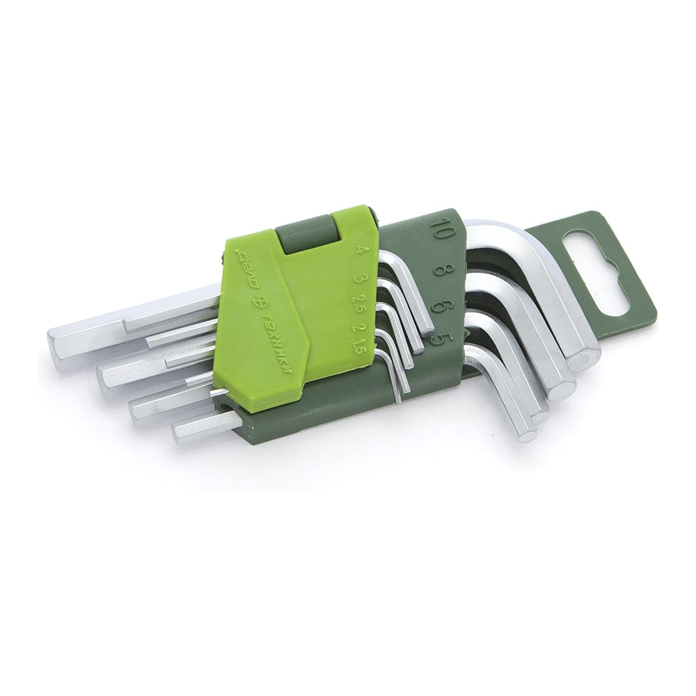 Изображение товара Набор шестигранных коротких ключей 9 шт ДТ/40 Дело Техники