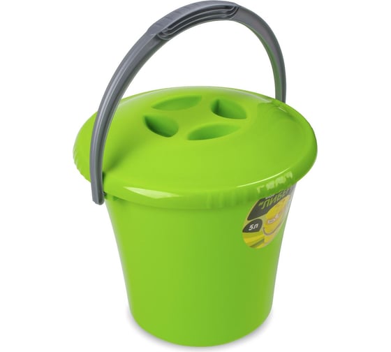 Изображение товара Ведро Martika Либерти 5 л, с крышкой, салатовое С602КСАЛ
