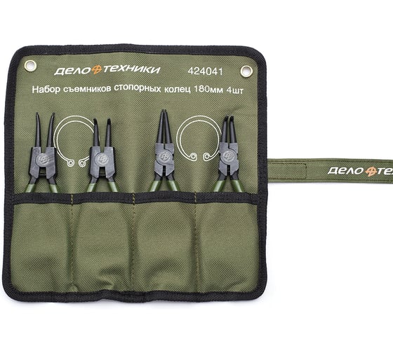 Изображение товара Набор съемников стопорных колец 180 мм Дело Техники 424041