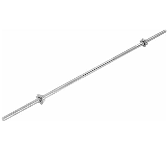 Изображение товара Прямой гриф для штанги Starfit BB-103 150 см, d=25 мм, металл, с металлическими замками, хром УТ-00019780