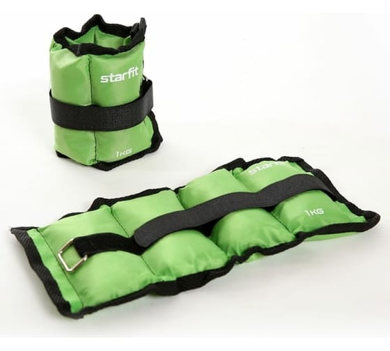Изображение товара Утяжелители Starfit WT-401 1 кг, зеленый УТ-00019269
