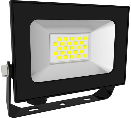 Изображение товара Светодиодный прожектор Фарлайт Двадцаточка СДО 20Вт 5000К IP65 черный FAR002250