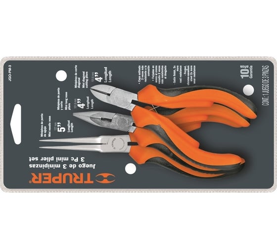 Изображение товара Набор миниплоскогубцев 3 шт Truper JGO-PM-3 18215